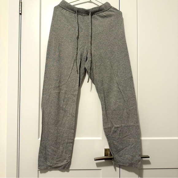 Zaket & Plover Gray Cashmere Blend Drawstring Pyjama Pants Size Medium Women’s - Picture 1 of 10